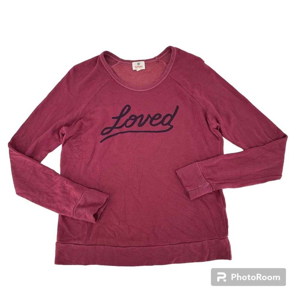 Sundry Loved Long Sleeve Crewneck Sweater Sz 0 (xs)